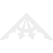 Ekena Millwork Pitch Riley Architectural Grade PVC Gable Pediment, 36"W x 18"H x 1"P (12/12) GPP036X018X100RIL - alternate 4